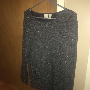 Black sparkly blouse